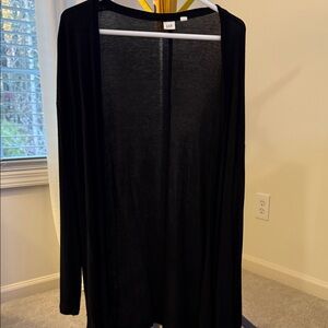 GAP Classic Black Thin Open Sweater